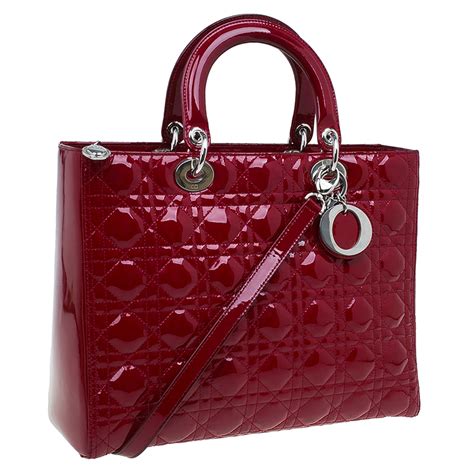 lady dior red|pre owned lady dior bag.